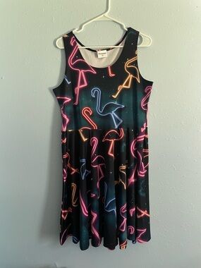 Neon flamingo dress